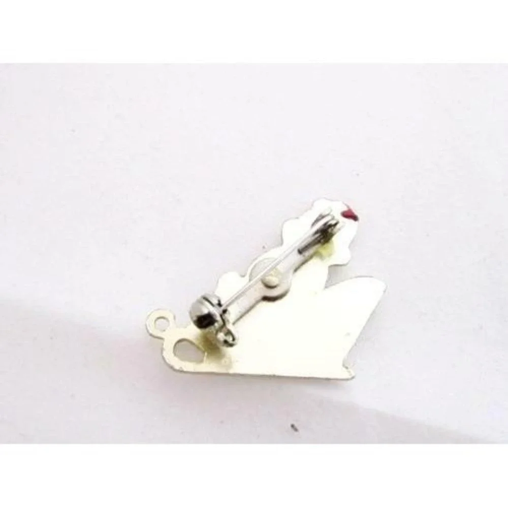 Vintage Santa Clause On His Sleigh‎ Small Christmas Xmas Enamel Pin Brooch